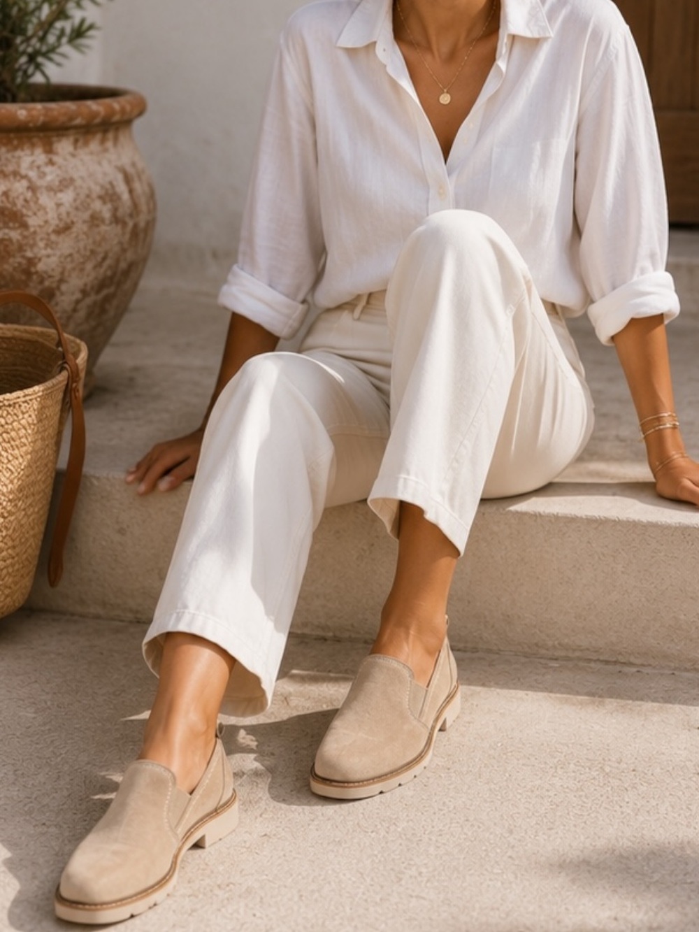 Blondo Phoebe Waterproof Lug Sole Loafers Sandnubuck Slip On 7